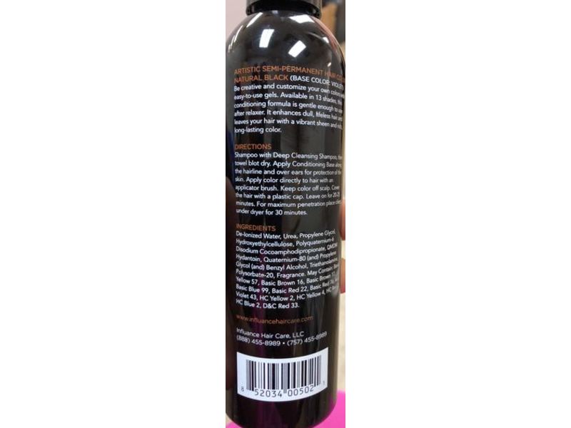 Influance Permanent Hair Colour, Natural Black, 8 fl oz