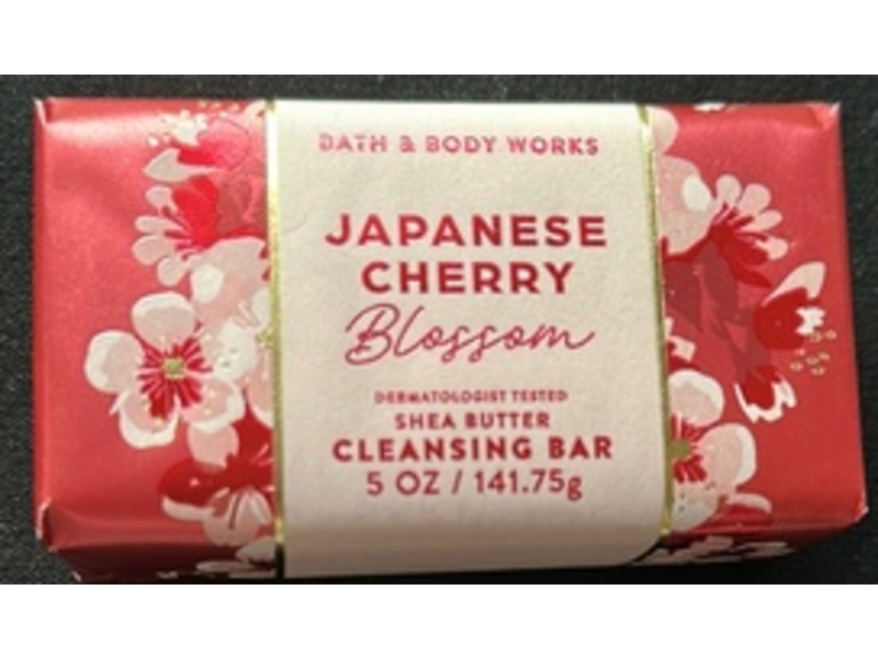 Bath & Body Works Shea Butter Cleansing Bar, Japanese Cherry Blossom, 5 oz/141.75 g