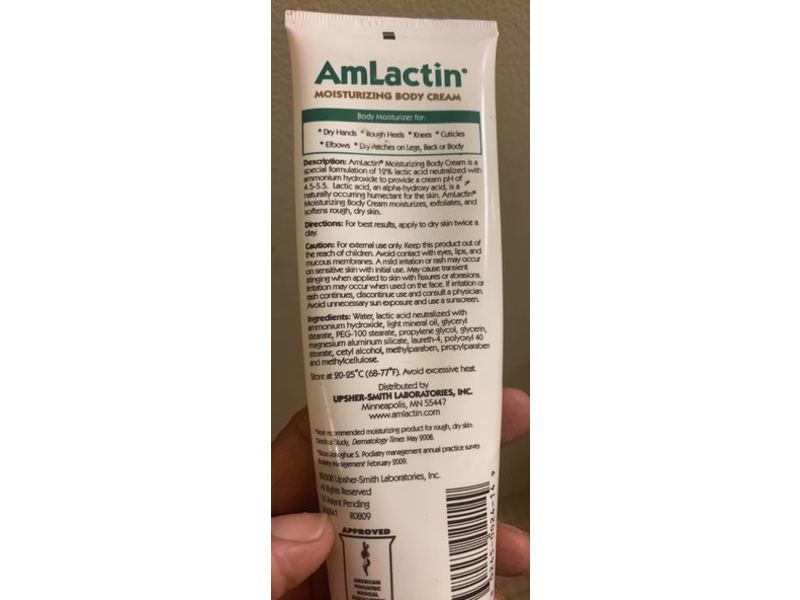 AmLactin Moisturizing Body Cream, Upsher-Smith, 4.9 oz/140 g