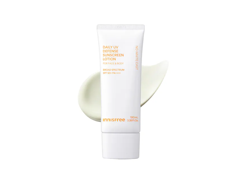 Innisfree Daily Uv Defense Sunscreen Lotion, SPF 50 + PA++++, 3.38 fl oz/100 mL