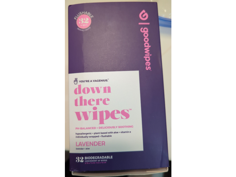 Goodwipes Down There Wipes, Lavender, 32 Wipes