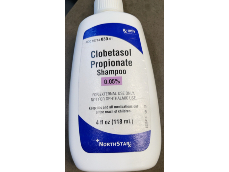 Clobetasol Propionate Shampoo, 0.05%, 4 fl oz / 118 ml, NorthStar (Rx)