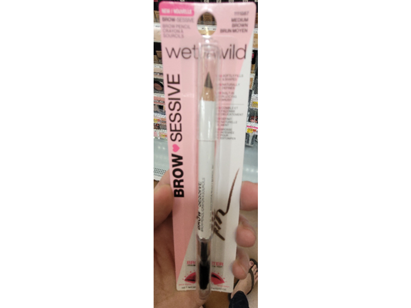 wet n wild Brow-Sessive Eyebrow Pencil, Medium Brown, 0.02 oz/7 g