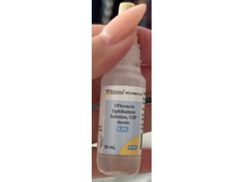 Ofloxacin Ophthalmic Solution 0.3%, 10 mL, Rising (Rx)