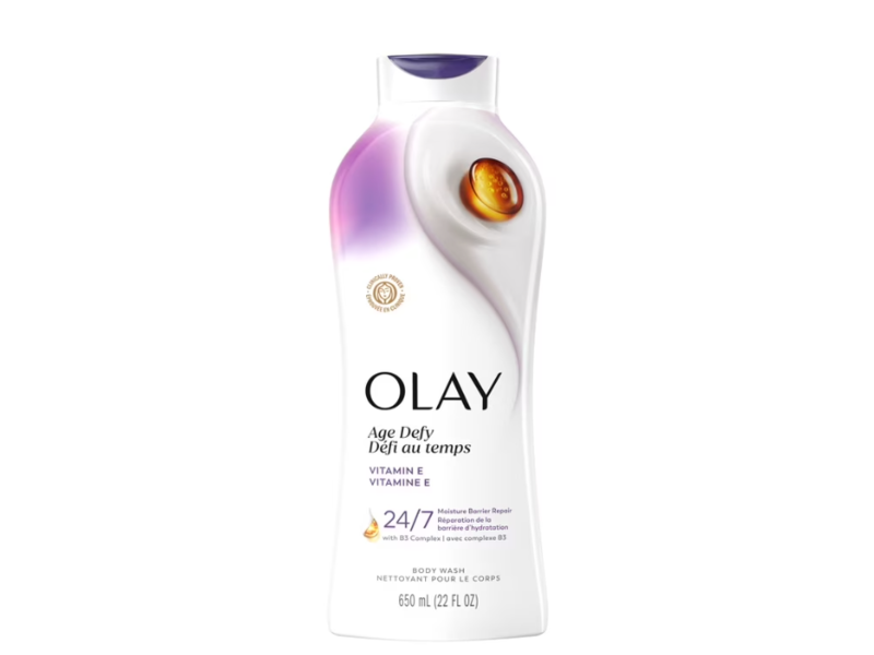 Olay Ultra Moisture Age Defy Body Wash, Vitamin E, 22 fl oz/650 mL, Pack of 4