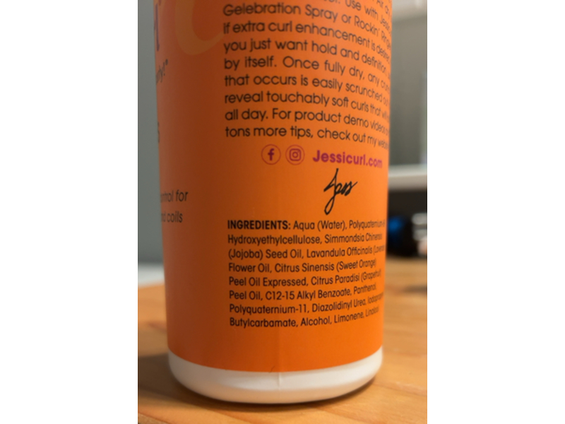 Jessicurl Spiralicious Styling Gel, Citrus Lavender, 16 fl oz/473 mL