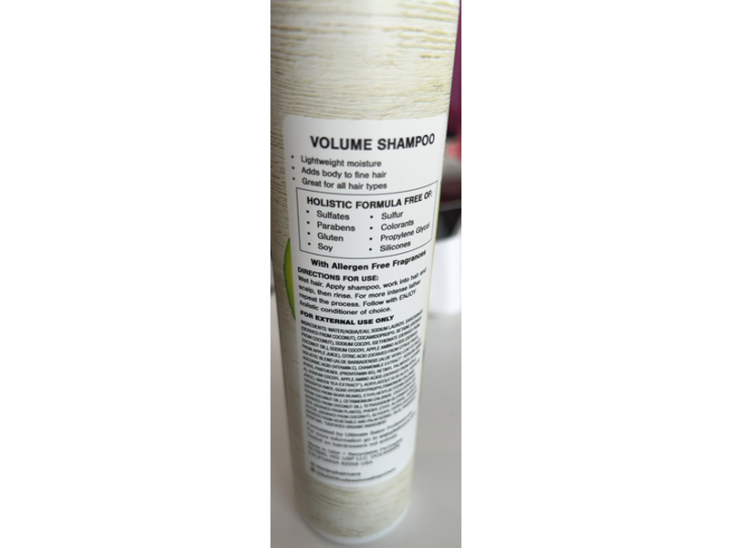 Enjoy Holistic Volume Shampoo, Avocado Bamboo Fragrance, 10.1 fl oz/300 mL