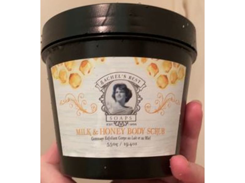 Rachel's Best Soaps Milk & Honey Body Scrub, 19.4 oz/550 g