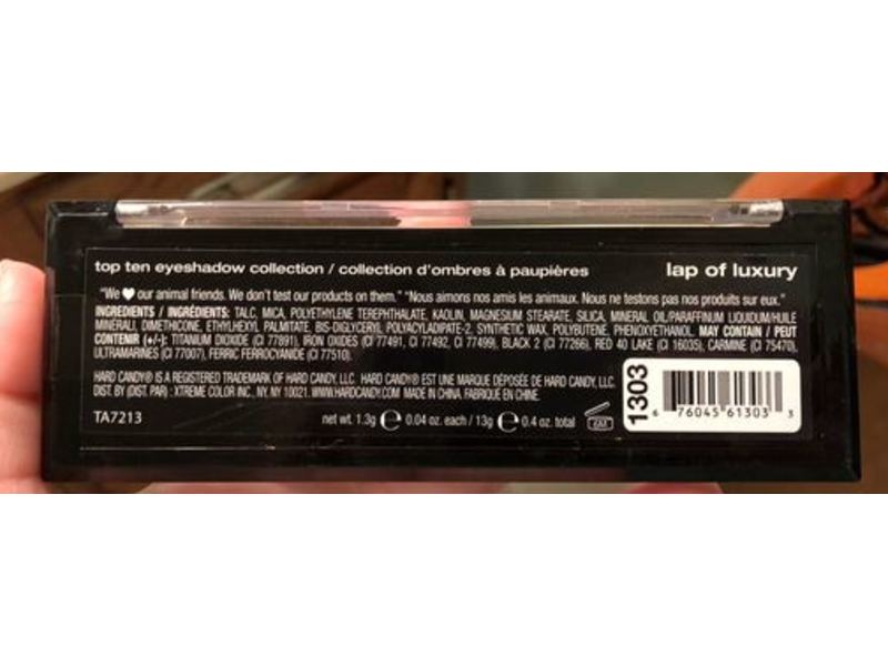 Hard Candy Top Ten Eyeshadow Collection,1303 Lap of Luxury, 0.04 oz / 13 g