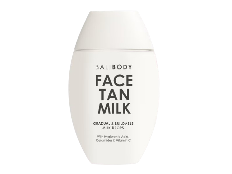 Bali Body Face Tan Milk, Hyaluronic Acid, Ceramides & Vitamin C, 1.69 oz/50 mL