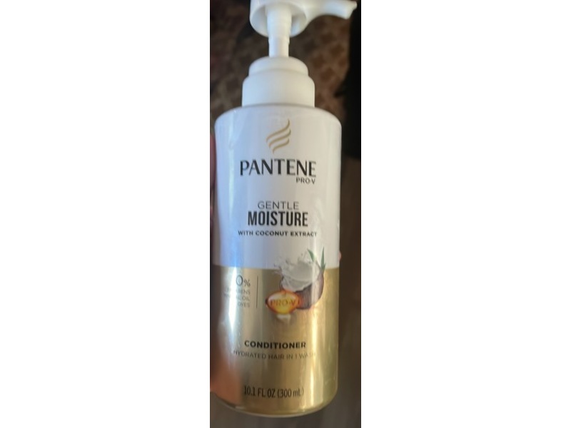 Pantene Gentle Moisture Pro-V Conditioner, Coconut Extracts, 10.1 fl oz/300 mL