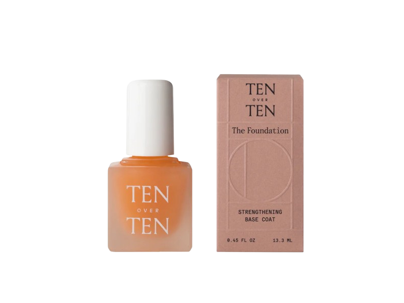 Ten Over Ten The Foundation Strengthening Base Coat, 0.45 fl oz/13.3 mL