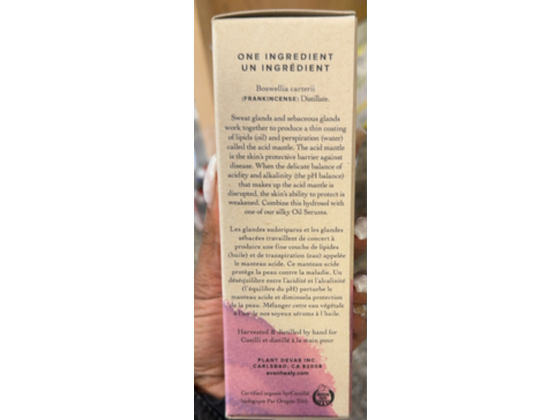 Evanhealy HydroSoul Frankincense Facial Toner, 118 mL