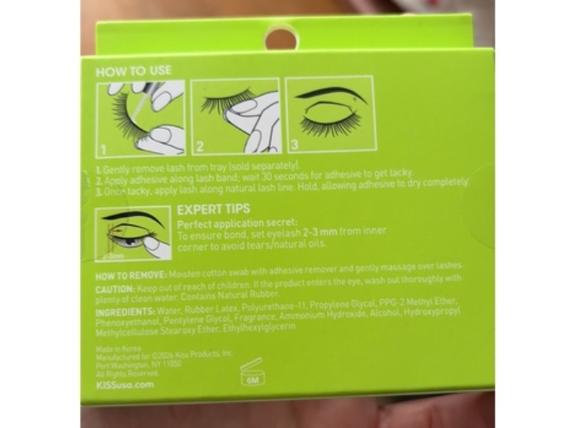 Kiss Superflex Strip Lash Adhesive, Clear, 0.18 oz/5 g