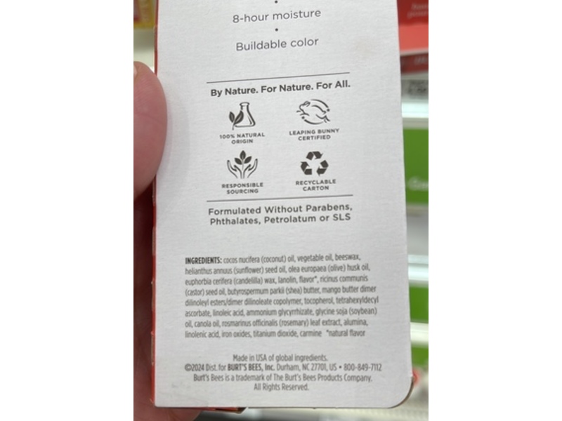 Burt’s Bees Tinted Boosted Balm, Rose Knows, 0.16 oz/4.53 g