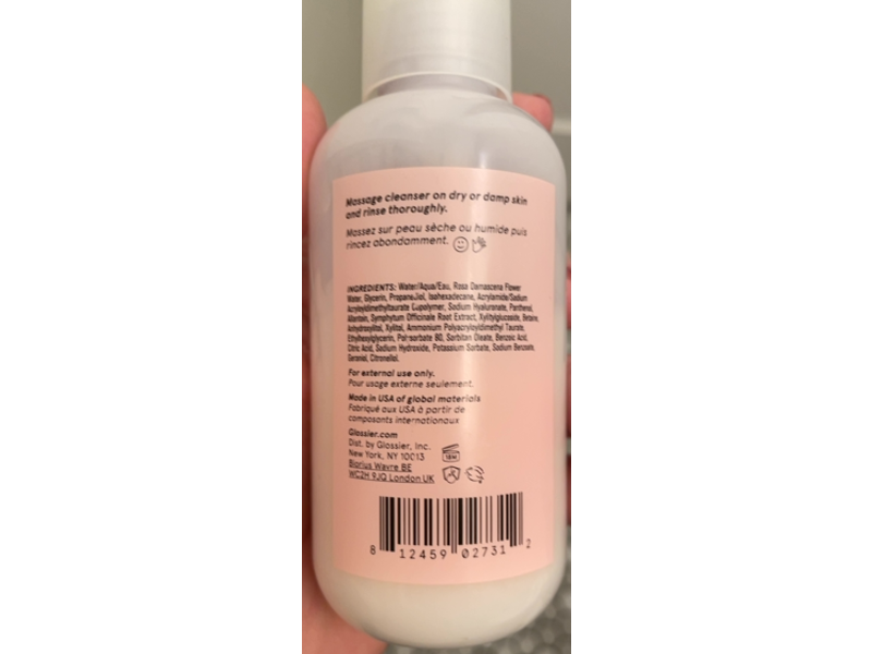 Glossier Milky Jelly Gentle Gel Face Cleanser, 6 fl oz/177 mL