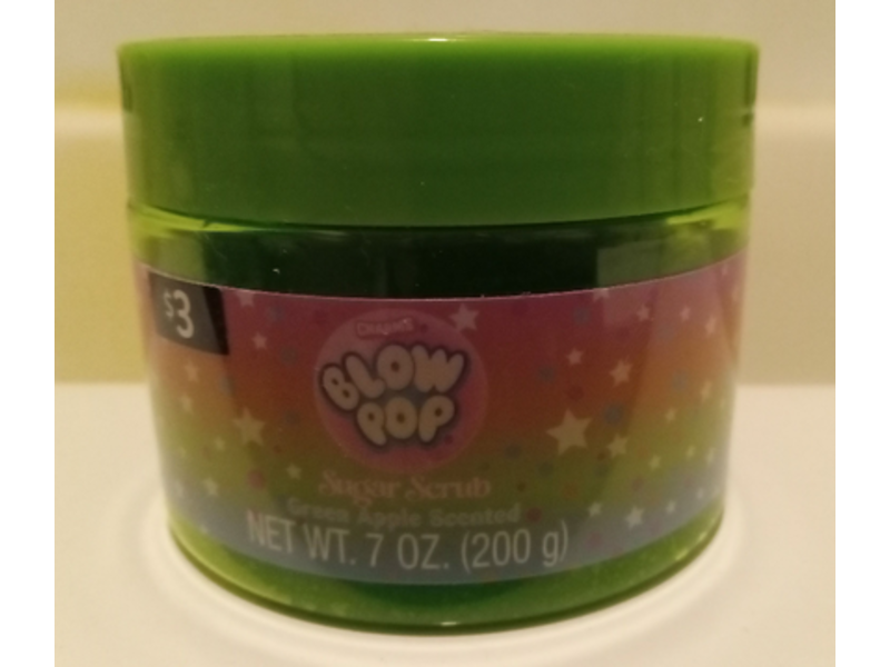 Blow Pop Sugar Scrub, Green Apple Scented, 7 oz/200 g