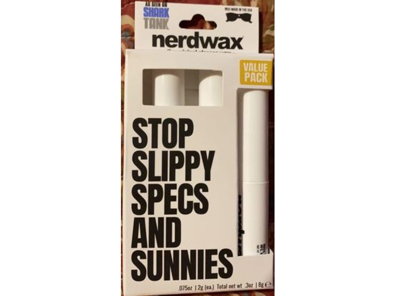 Nerdwax Stop Slippy Specs And Sunnies, 0.075 oz/2 g, Pack Of 4