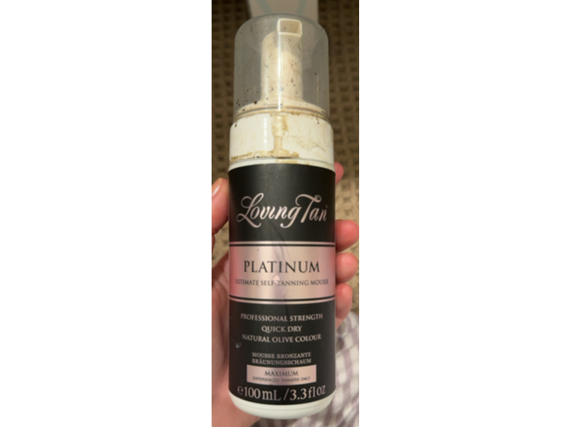 Loving Tan Platinum Ultimate Self-Tanning Mousse, Maximum, 3.3 fl oz/100 mL