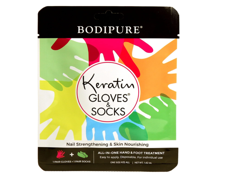 Bodipure Keratin Gloves & Socks All In One Hand & Foot Treatment Set, 1.62 oz, 1 Pair