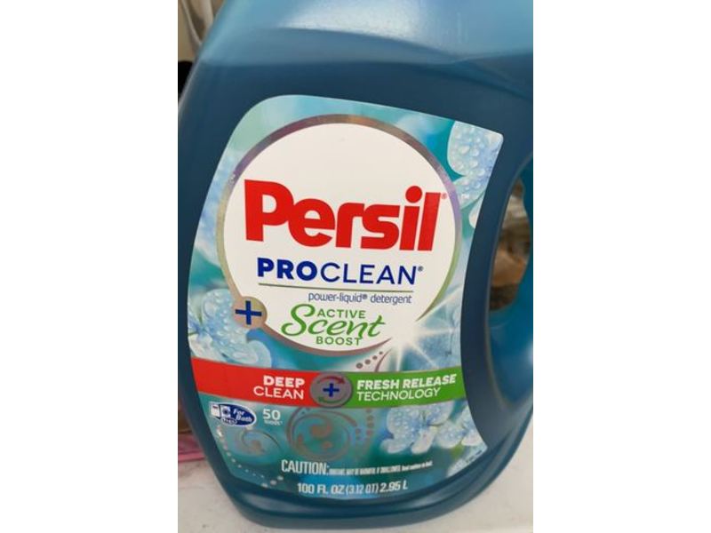 Persil ProClean + Active Scent Boost Liquid Detergent, 100 fl oz / 2.95 L