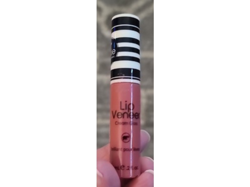 Kokie Cosmetics Lip Veneer Cream Gloss, Tease, 0.2 fl oz/6 mL