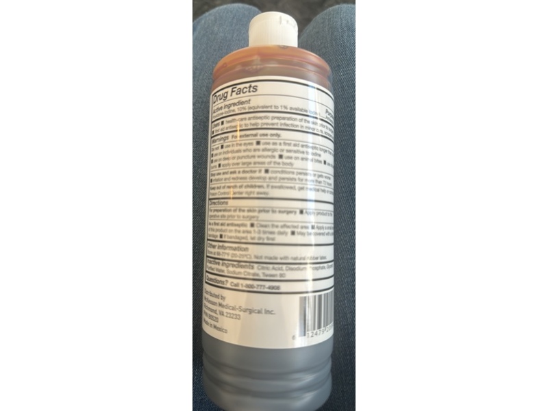 McKesson PVP Prep Solution, 10% Povidone Iodine, 16 oz/473 mL