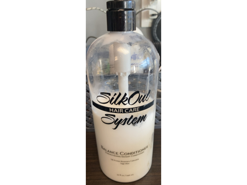 Silk Out Balance Strengthening Conditioner, Silk Protein, Rosemary Calendula, 32 fl oz/946 mL