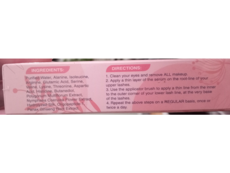 Bartlash Eyelash Growth Serum, White Pink, 0.12 oz/3.5 mL