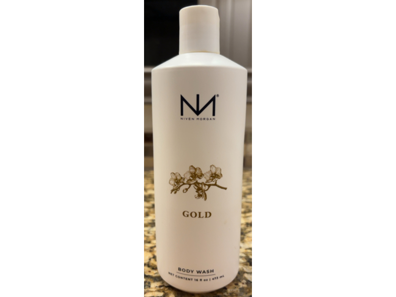 Niven Morgan Body Wash, Gold, 16 fl oz/473 mL