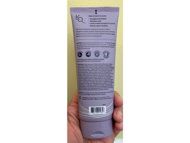 Keranique Rejuvenate Follicle Strengthening Shampoo, Deep Hydration, 3.4 fl oz/100 mL