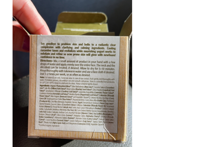 Eminence Clear Skin Probiotic Masque, Acne Prone Skin, 2 fl oz/60 mL