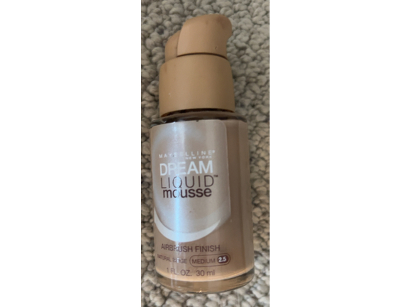 Maybelline Dream Liquid Mousse Foundation, Natural Beige, 1 fl oz/30 mL