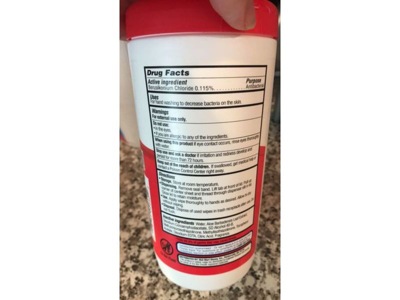 Equate Antibacterial Hand Wipes, Fresh Scent, 40 Count