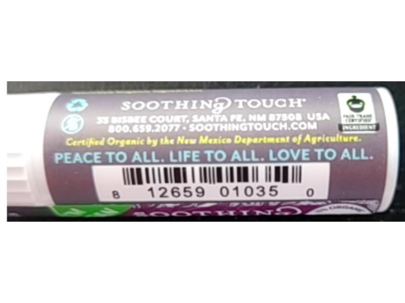 Soothing Touch Lip Balm, Pomegranate, 25 oz/7 g