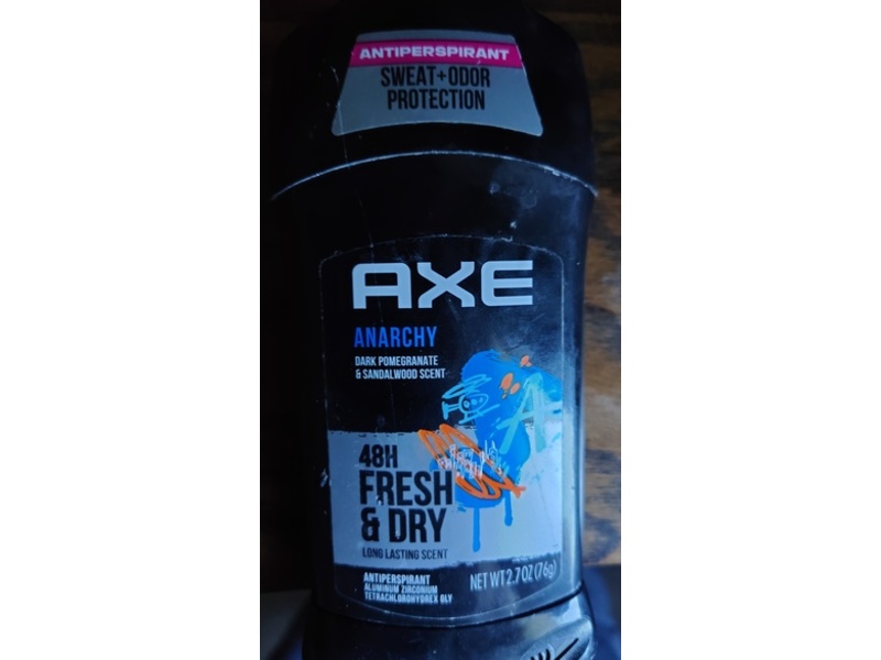 Axe Anarchy Antiperspirant, Dark Pomegranate & Sandalwood, 2.7 oz/76 g