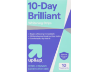 up&up 10-Day Brilliant Whitening Strips, 20 Count - thumbnail 1