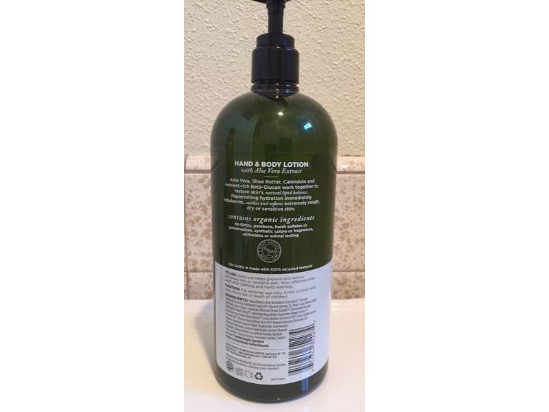 Avalon Organics Hand & Body Lotion, Aloe, 32 oz/907 g