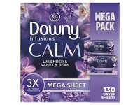 Downy Infusion Calm Mega Dryer Sheets, Lavender & Vanilla Bean, 130 Count - Image 2