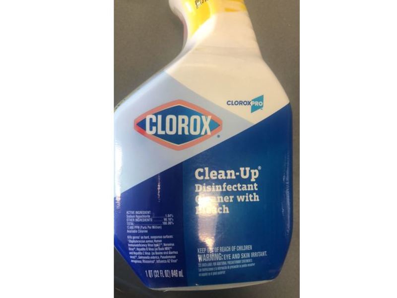 Clorox Clean - Up Disinfectant Cleaner, Bleach, 32 fl oz/946 mL