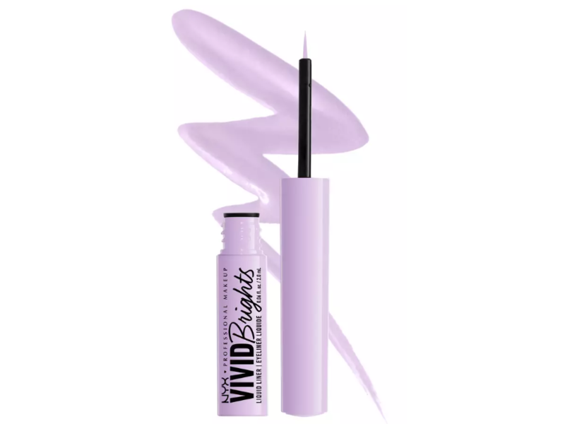 NYX Professional Makeup Vivid Brights Liquid Liner, Lilac Pink, 0.06 fl oz/2 mL
