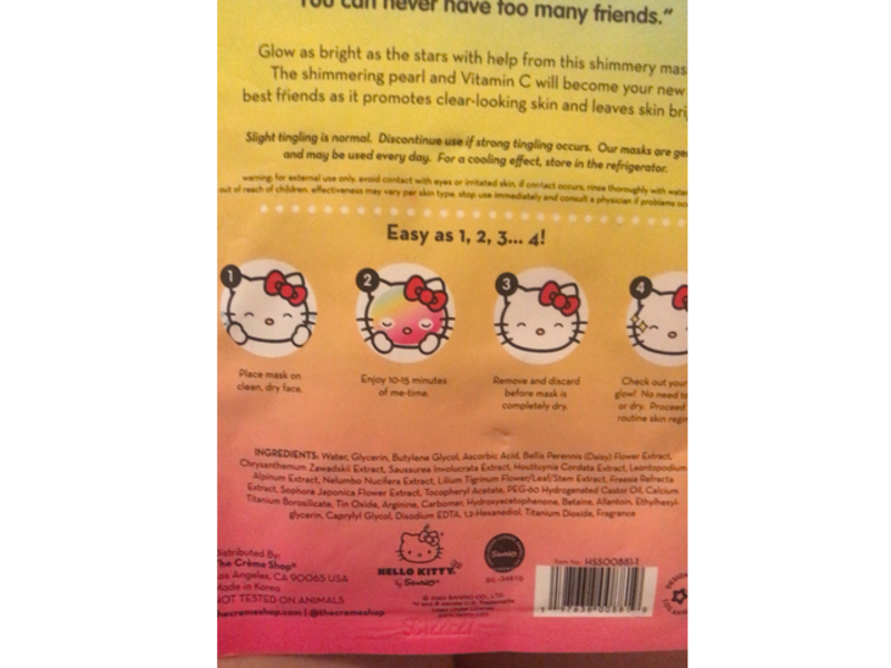 The Creme Shop x Hello Kitty Shooting Stars Sheet Mask, 1 Count