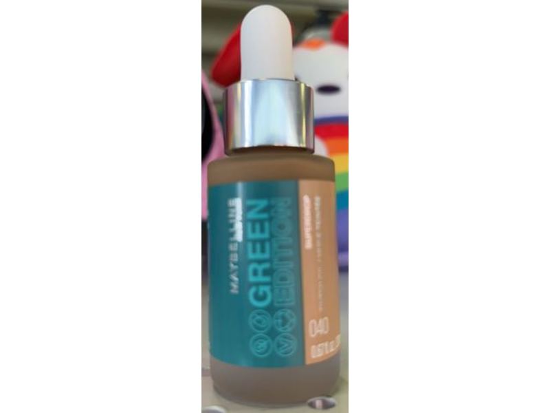 Maybelline New York Green Edition Superdrop Tinted Oil, 40, 0.67 fl oz/20 mL