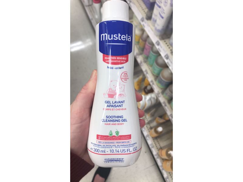 Mustela Soothing Cleansing Gel, 10.14 fl oz/300 mL