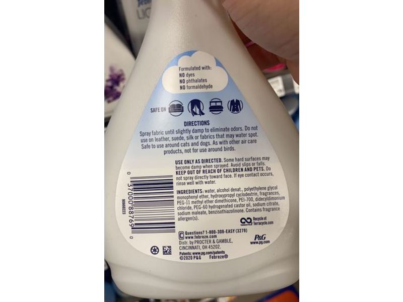 Febreze Fabric Heavy Duty Odor Eliminating Powder, Crisp Clean, 16.9 fl oz/500 mL