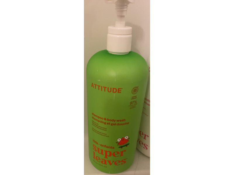 Attitude Kids Shampoo & Body Wash, Watermelon & Coco, 32 fl oz/946 mL