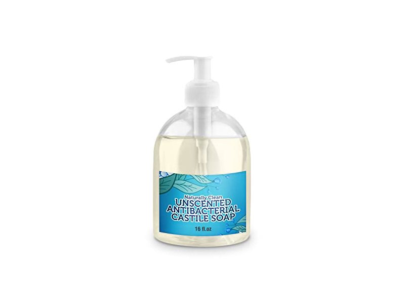 LandLSoap Antibacterial Castile Soap, Unscented, 16 fl oz