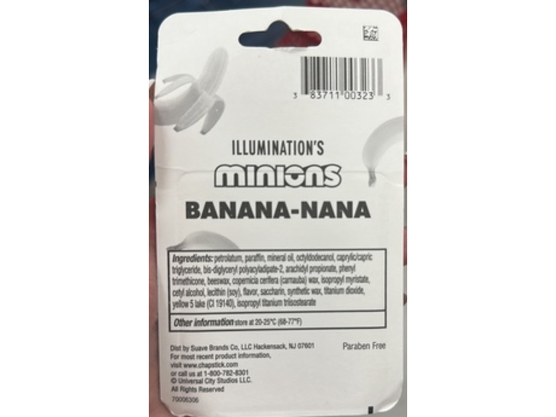 ChapStick Illumination's Minions Lip Balm, Banana-nana, 0.15 oz/4 g, Pack Of 3