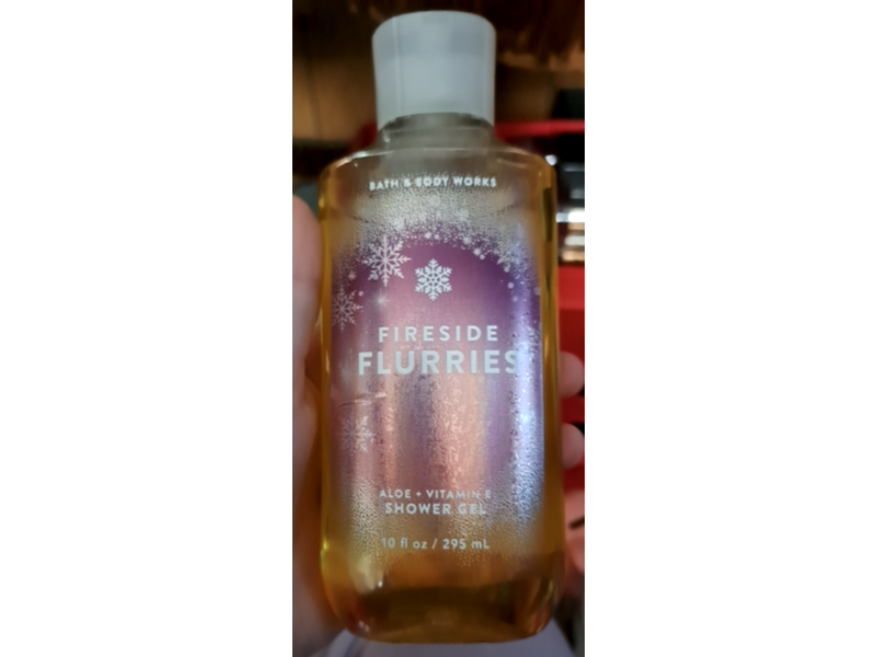 Bath and Body Works Shower Gel Body Wash, Fireside Flurries, 10 fl oz/295 mL
