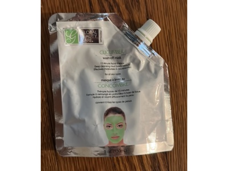 Global Beauty Care Wash-Off Mask, Cucumber, 5 fl oz/150 mL